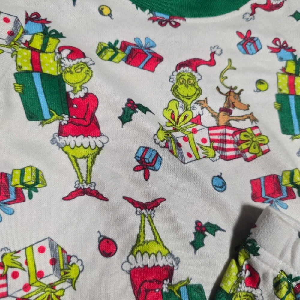 Dr Seuss The Grinch 12 Mo Christmas Pajamas Kids 2 Piece Set Long Sleeve m‎